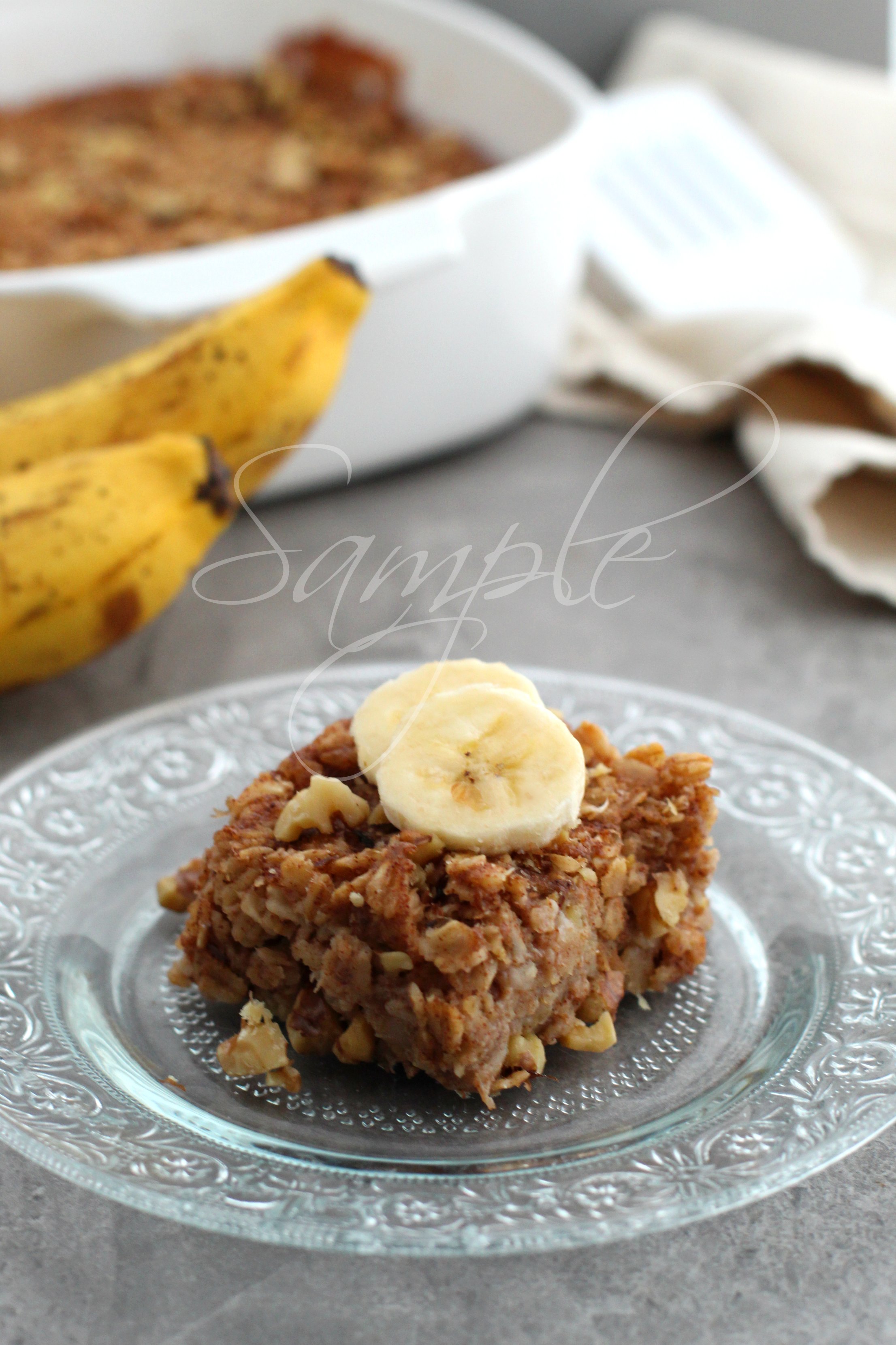 Banana Bread Baked Oatmeal 4