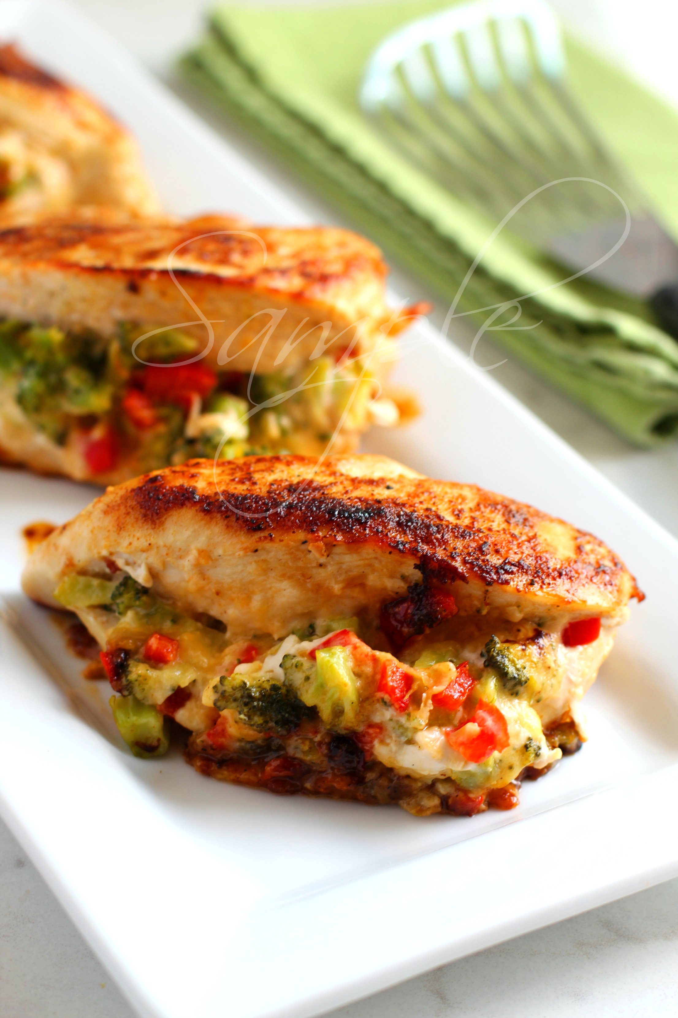 Broccoli Cheese Stuffed Skillet Chicken (Low Carb, Keto, GF) 1