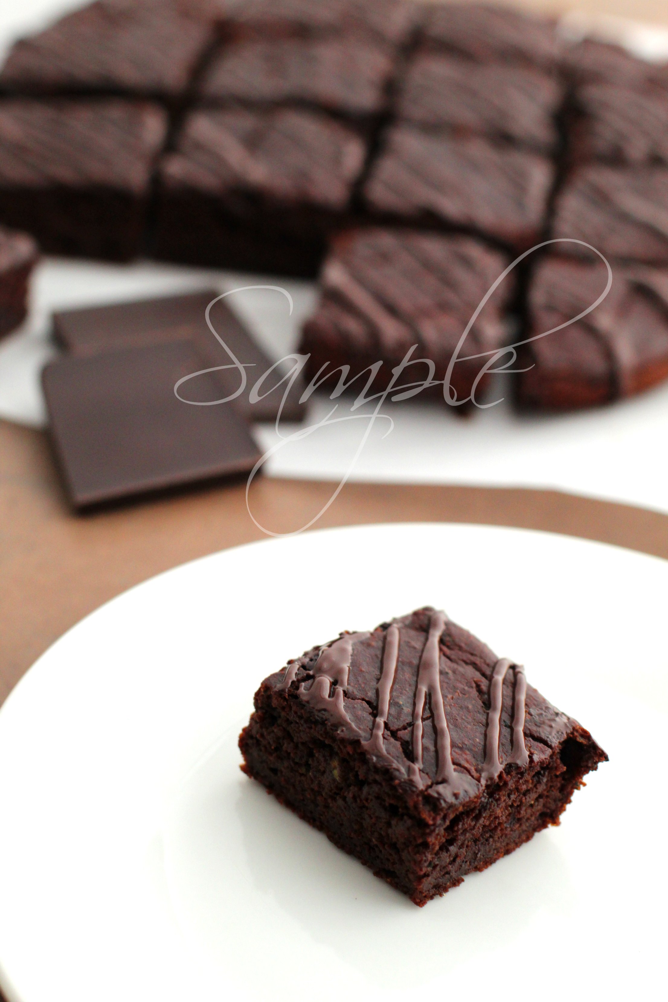 Clean Eating Dark Chocolate Zucchini Brownies (GF) 2