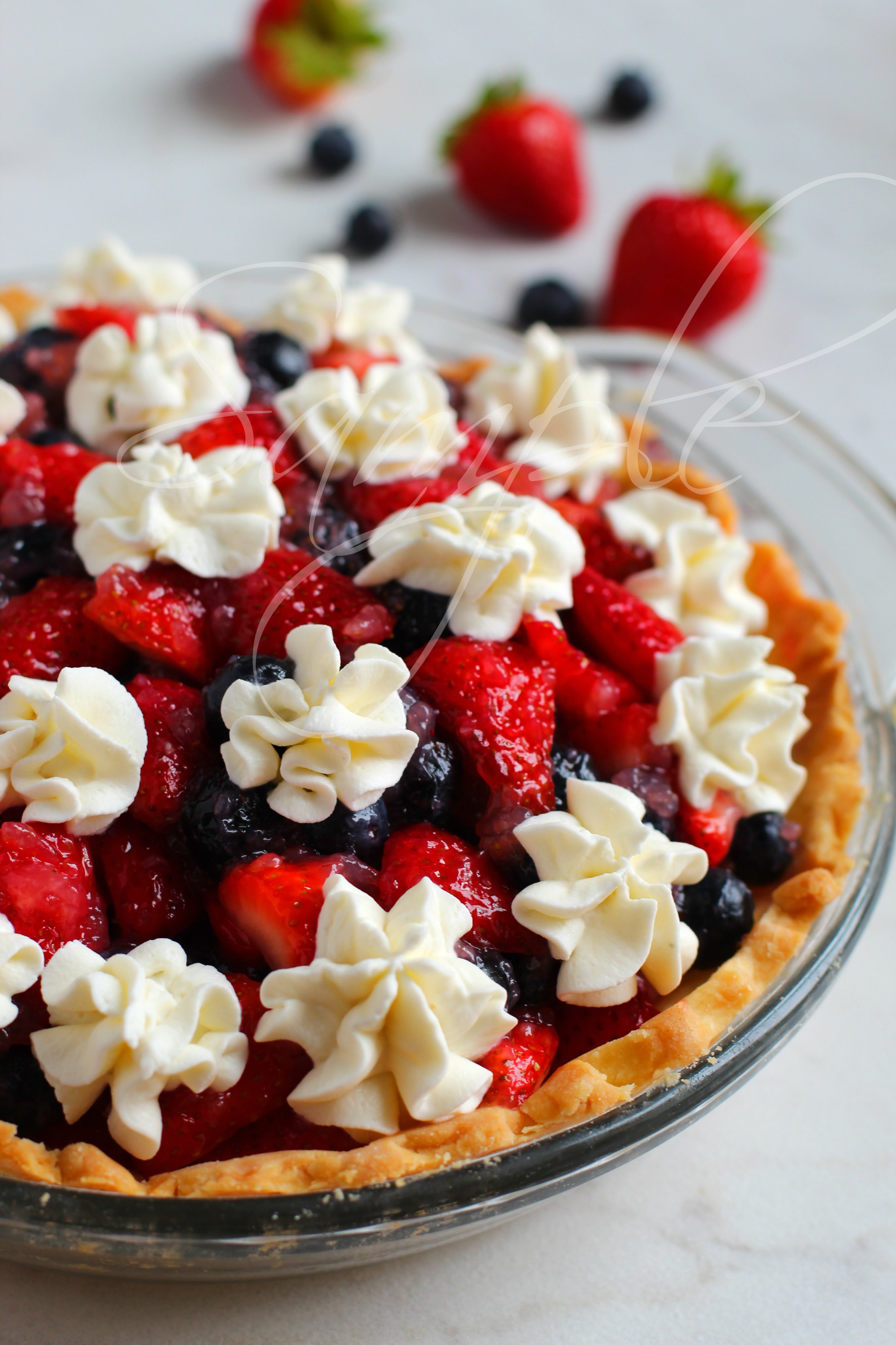 Patriotic Berry Pie from scratch (Gluten Free) 4