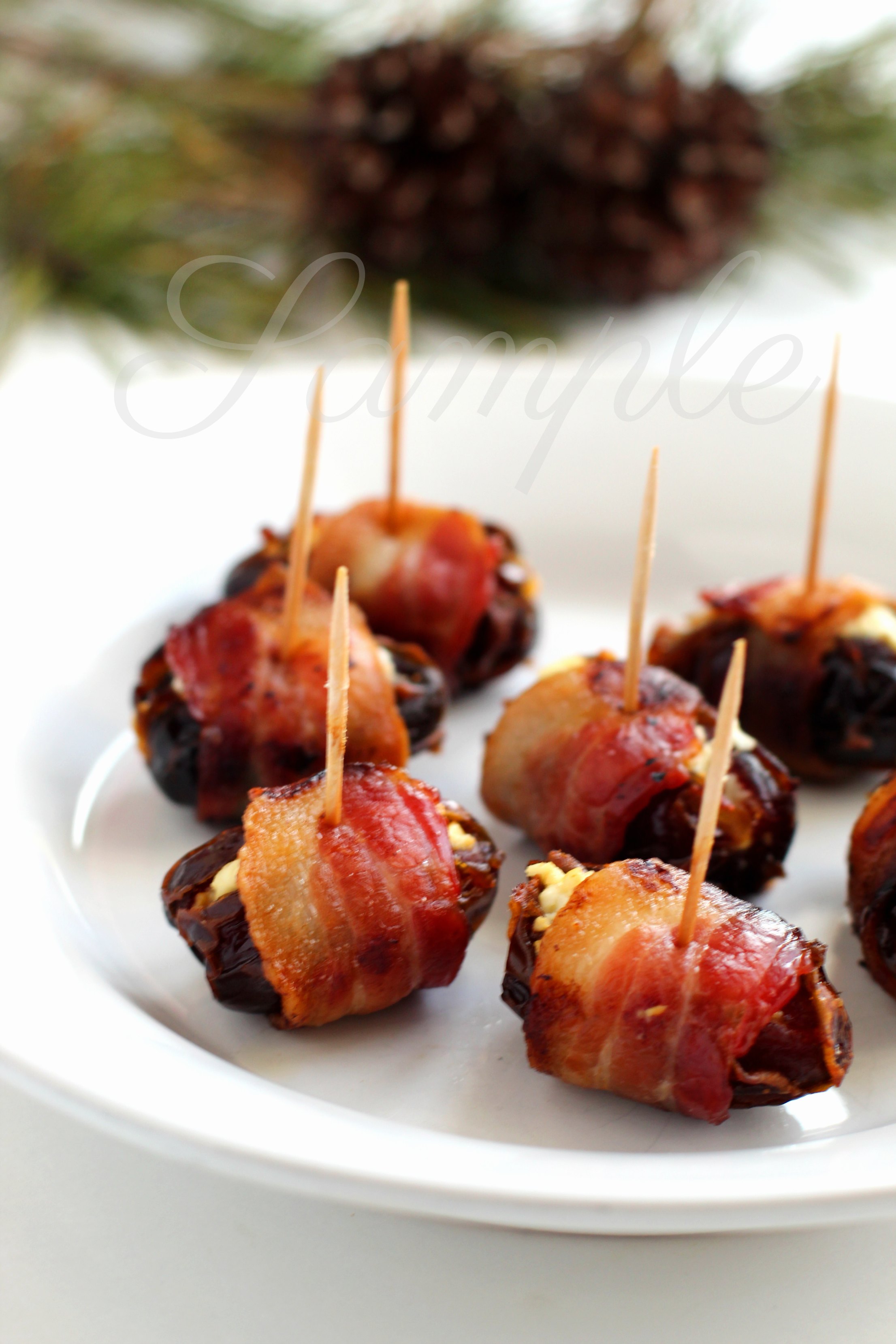 Bacon Wrapped Dates w/Goat Cheese 1