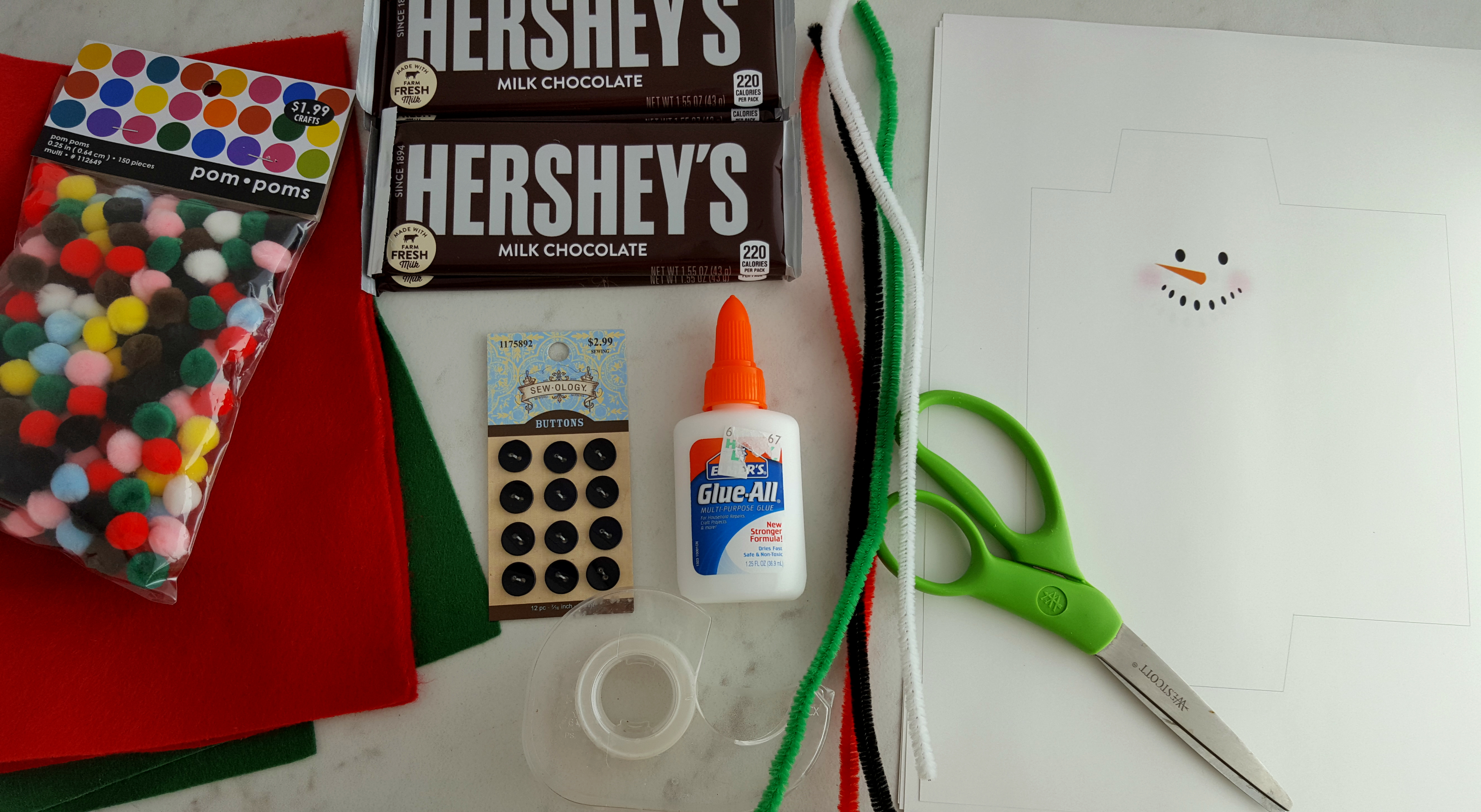 Snowman Candy Bar Wrapper Printable 2 (Click to see files included) - Image 2