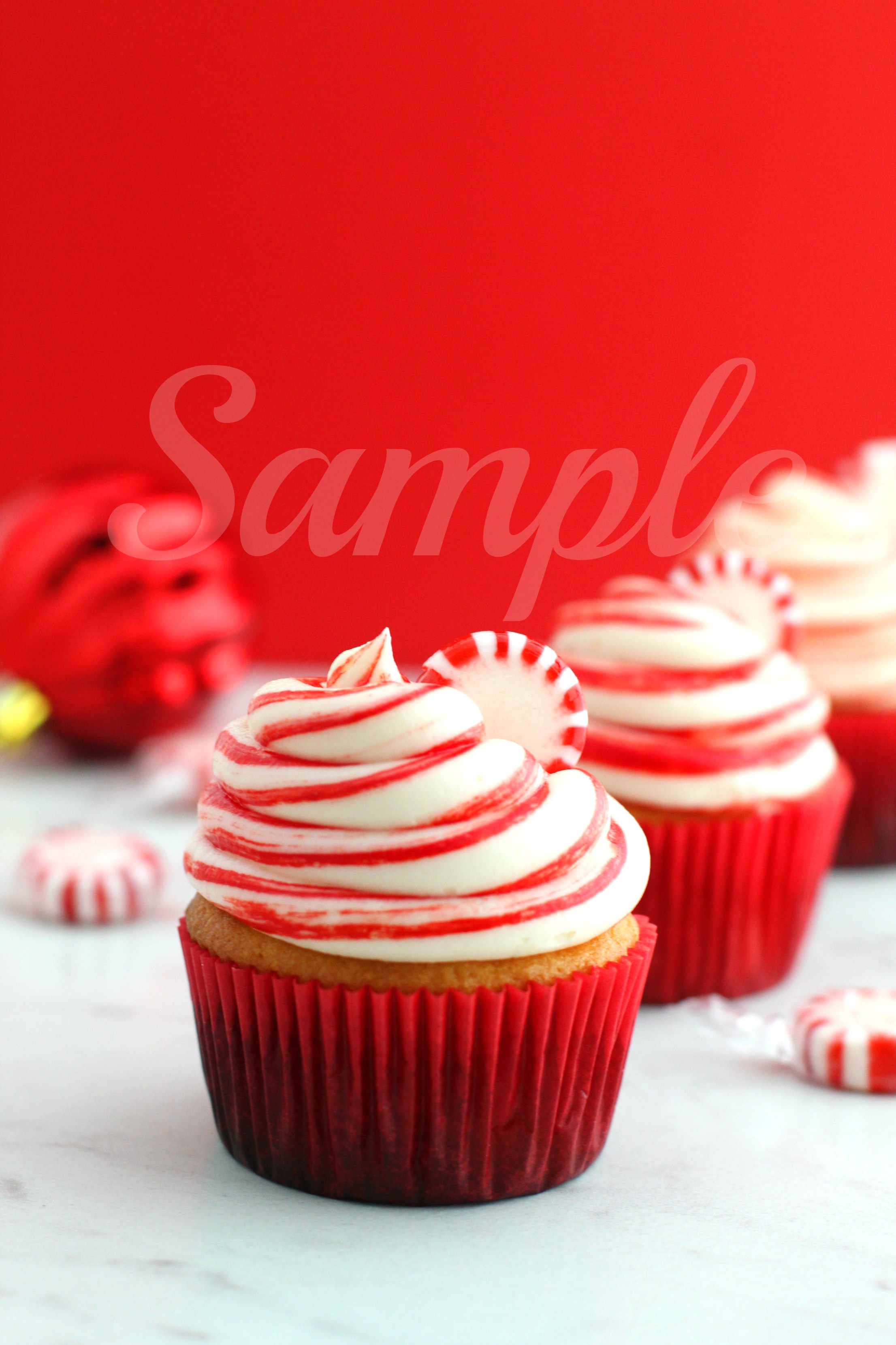 Peppermint White Chocolate Cupcakes 1 (starts with a box mix)