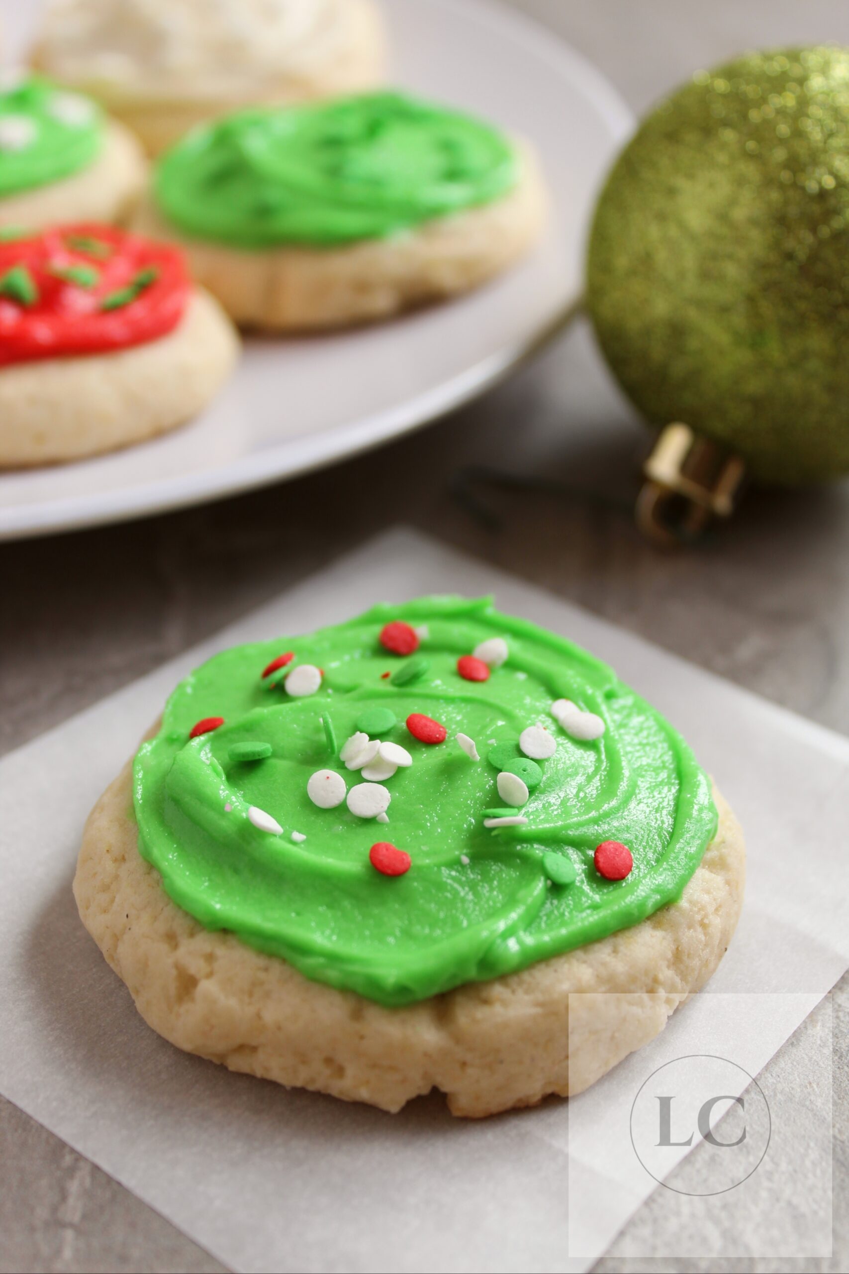 Christmas Lofthouse Style Frosted Sugar Cookies (Gluten Free) 2 - Image 3