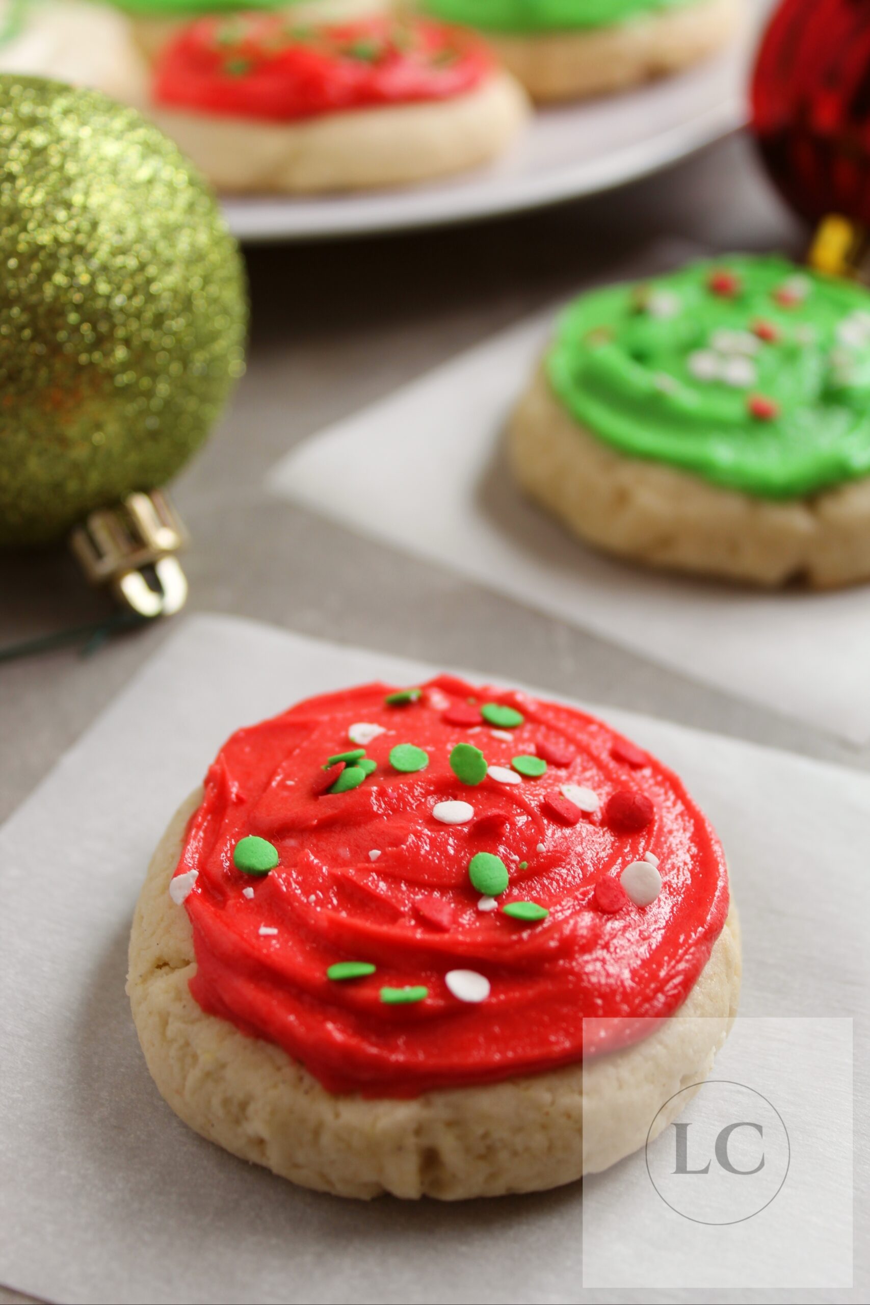 Christmas Lofthouse Style Frosted Sugar Cookies (Gluten Free) 2 - Image 2