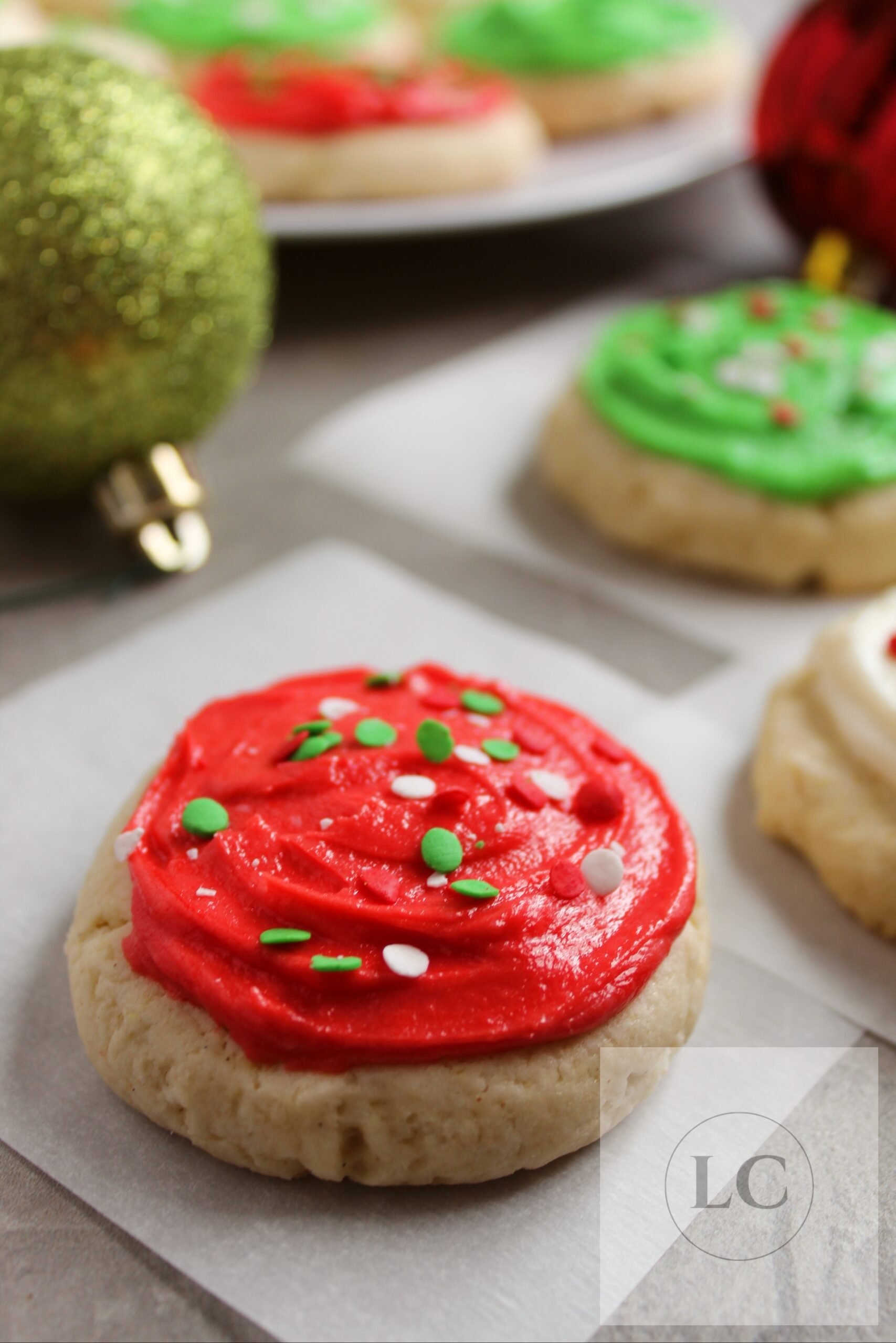 Christmas Lofthouse Style Frosted Sugar Cookies (Gluten Free) 2