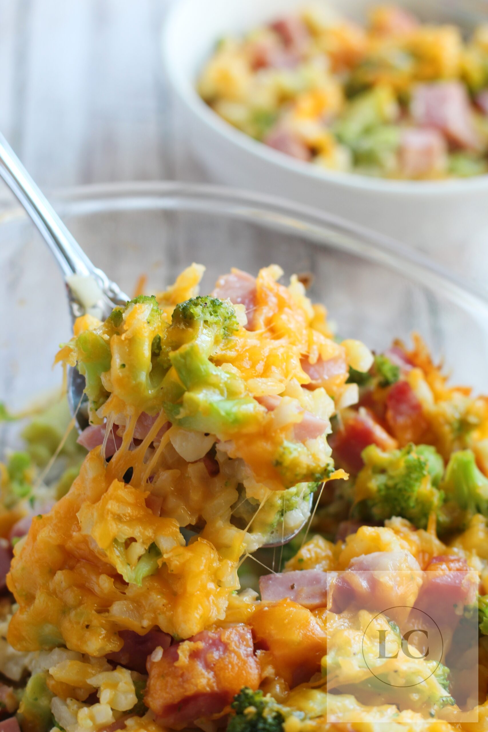 Low Carb Cheesy Ham and Broccoli Casserole 2