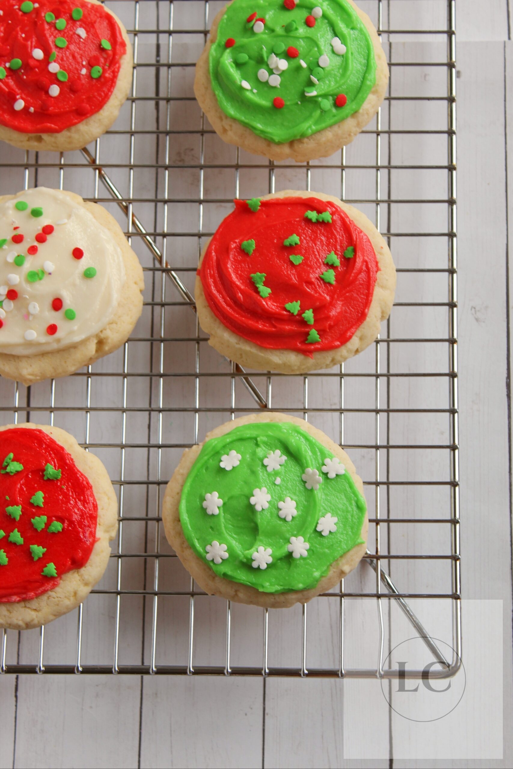 Christmas Lofthouse Style Frosted Sugar Cookies (Gluten Free) 5