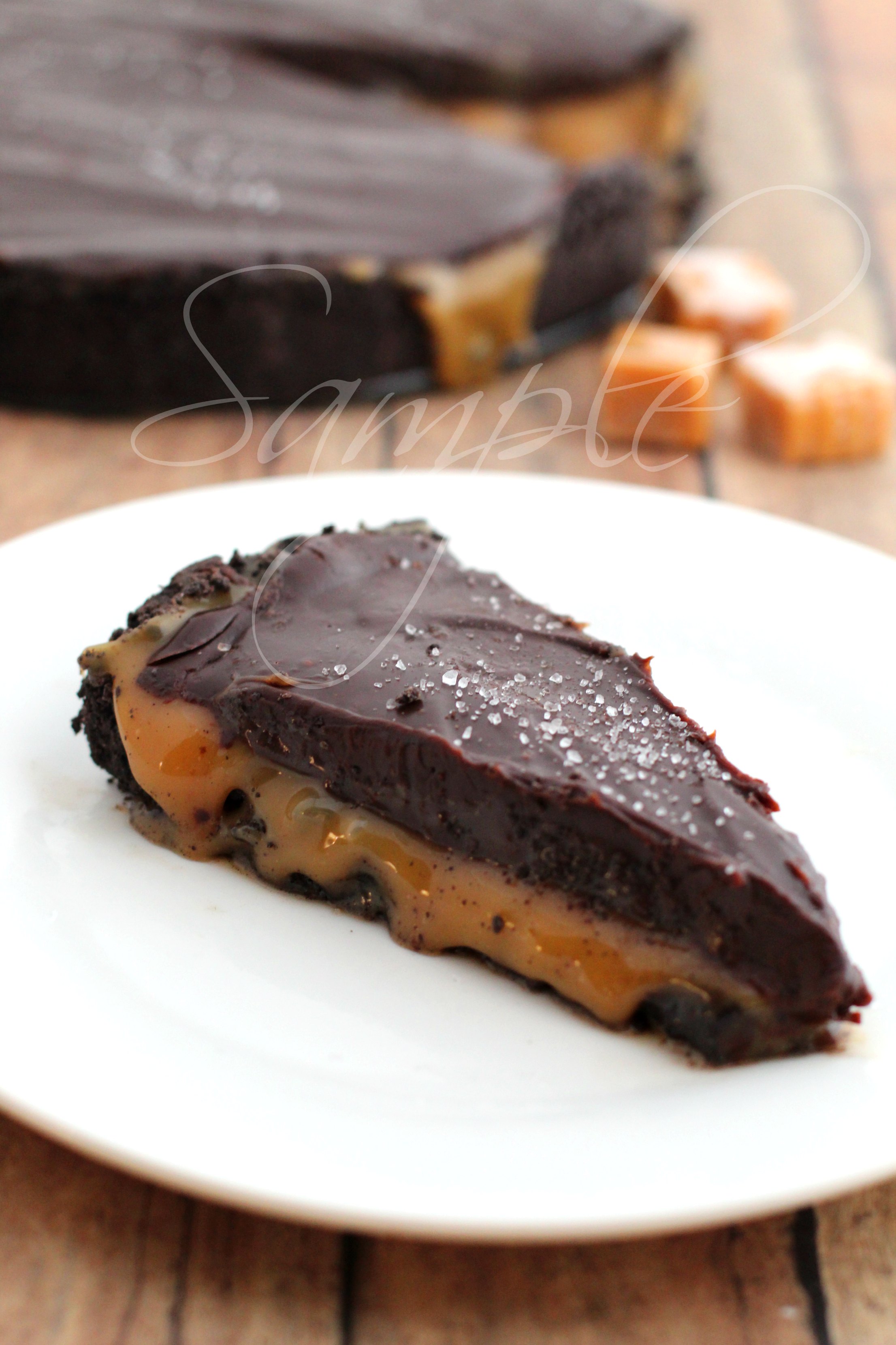 No Bake Salted Caramel Chocolate Pie (GF) 2