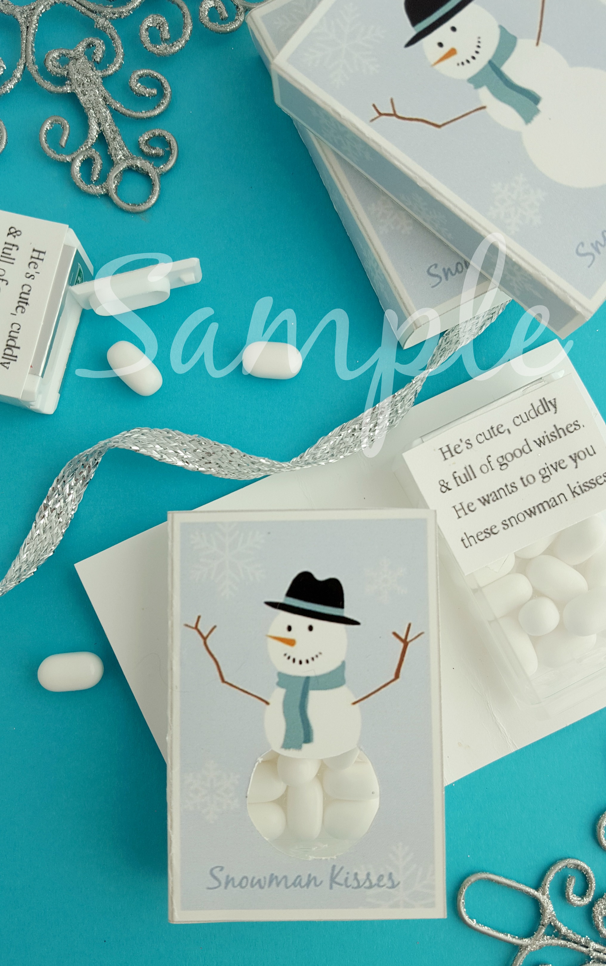 Snowman Kisses Printable 5