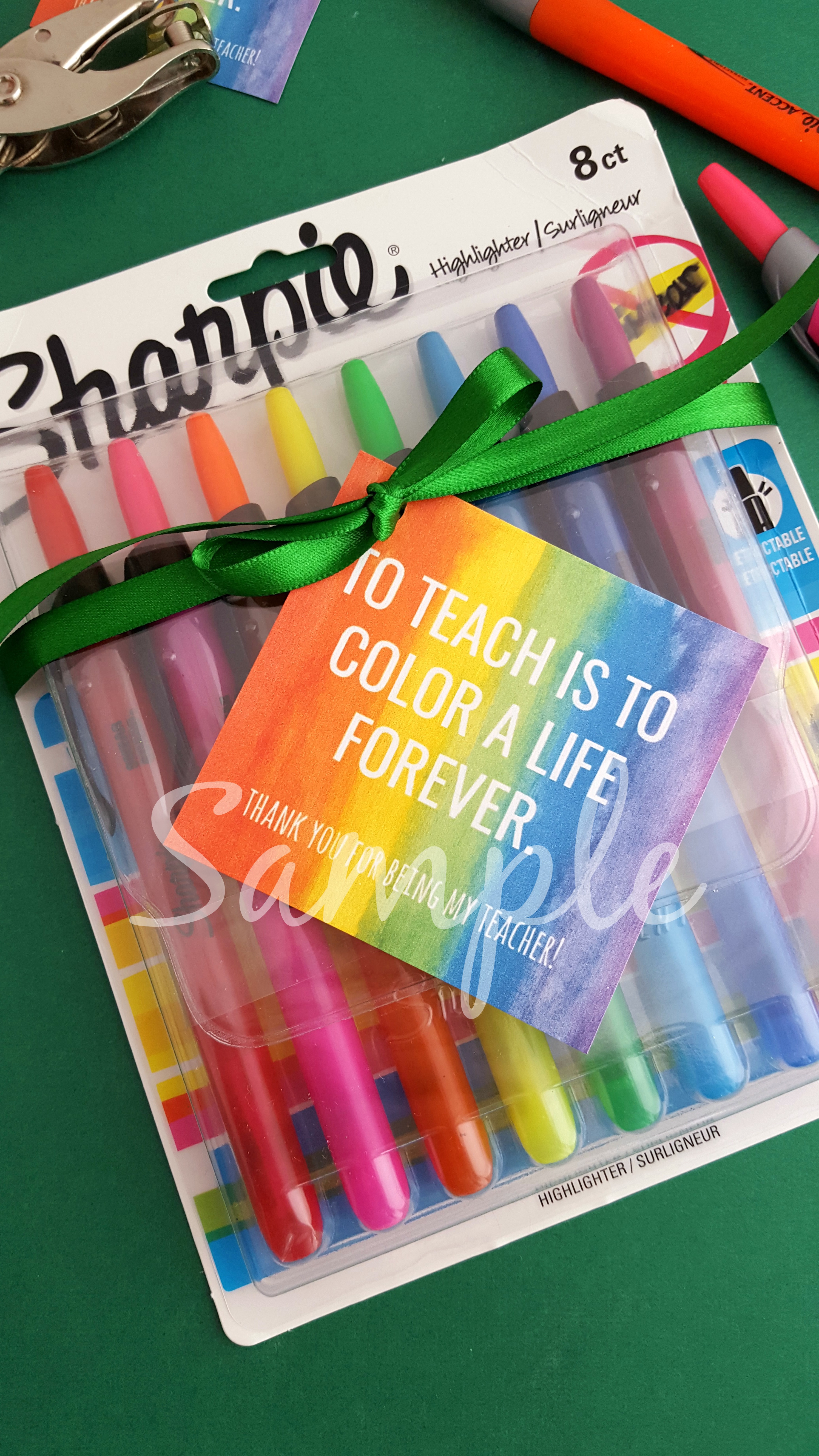 Color Teacher Apprec. Gift Tag Printable 5