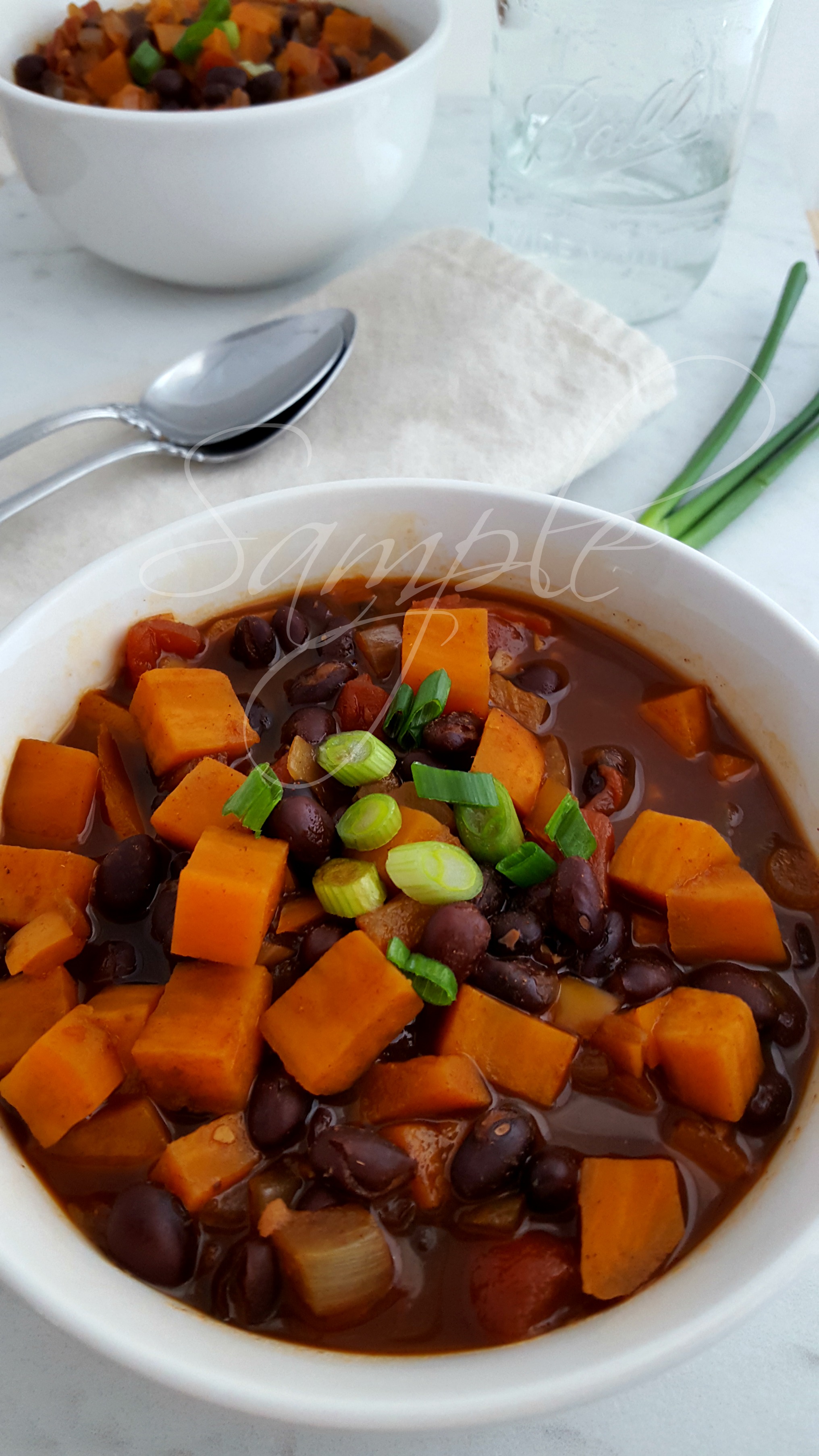 Vegan Sweet Potato Black Bean Chili 1
